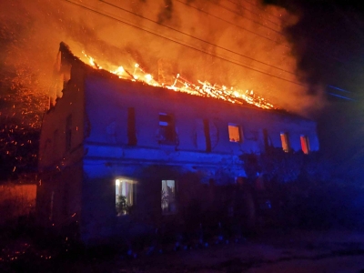 Pożar budynku wielorodzinnego w Chocianowcu