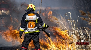 Pożar ponad 80 ha traw w Łężcach.