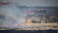 Pożar 10 ha traw w Jędrzychowie.