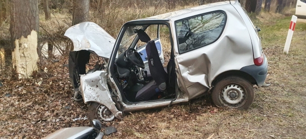 Śmiertelny wypadek na DW 328 w Chocianowie.