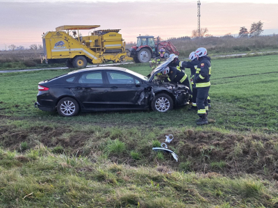 Kolejne zdarzenie drogowe na trasie Grębocice - Głogów